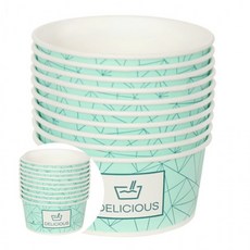 분식용기 520ml 10개입 종이용기 일회용국그릇 떡볶기용기, 1개, 1개입