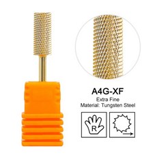 루나파몰F소형 배럴 골드 텅스텐 스틸 카바이드 네일 만능십자드릴 비트 그라인딩 헤드 밀링 커터 기계, [10] A4G-XF, 1개