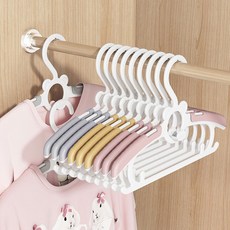 아카시아홈 아기옷걸이 길이조절 논슬립 옷보관 5P, 길이조절아기옷걸이5P(그레이), 1세트