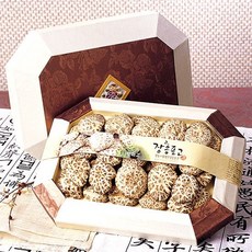 장흥 명품 백화고 표고버섯 선물세트 400g/명품한지채반, 1개