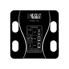 ENNE 電池版超薄藍芽智能LED螢幕體重計 (電池體重器/體重機/電子體重機/體重秤), 黑色, 1個, E0119-B