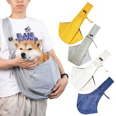 MoreD 반려동물 외출 이동가방 이동장 크로스 숄더백 4종_ MD5339, 옐로우