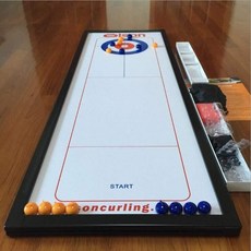 컬링 테이블 보드 놀이감 컬링판 교구 매트볼 선물, 컬링보드43x123cm