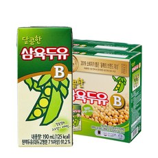 삼육두유 달콤한 B 팩 두유 190ml 16팩, 32개