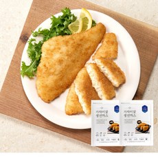 가자미 통 순살 생선까스 500g2봉 (총10개) 에어프라이어요리 간편 여름방학 쟁여템, 2개, 500g