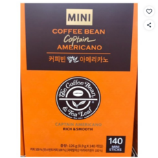 커피빈 캡틴아메리카노 미니 140 개입 코스트코, 900mg, 140개입, 1개