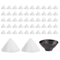 50개 도자기 가마 못 알루미나 내화 세라믹 지지대 고온 저항 원뿔 점토 소성 스터드 최대 2524 흰색, 도자기 가마 못 50개, 알루미나 내화물 세라믹 서포트