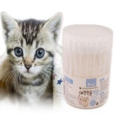 반려동물 면봉 60개 애견귀청소, 1, 60