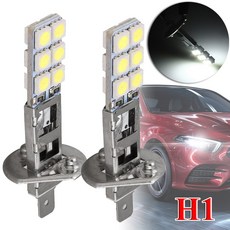 55W 키트 2개 voiture 자동차 LED 빠른 업그레이드 헤드라이트 화이트 6000K 안개등 전구 H1 슈퍼 CSV, 없음, 1) WHITE