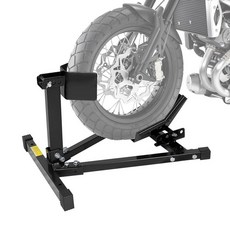 Donext 오토바이 휠 초크 오토바이 프론트 타이어 초크 680.4kg(1500파운드) 튼튼한 휠 스탠드 43.2cm(17~21인치) 휠용 트레일러용 조절 가능한 탈착