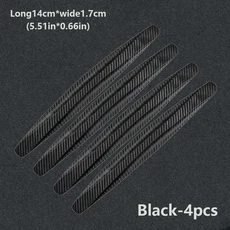 호환 충돌 방지 차량 범퍼 가드 스트립 전면 후면 보호 스크래치 보호대 장식 스트립 차량 2 개 6/4 개, 11 black-4