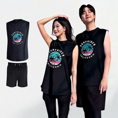 서프라이더 남녀 상하의 세트 민소매 래쉬가드 빅사이즈 / SURFRIDER