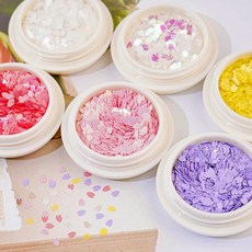 네일스토어 튤립 벚꽃 네일글리터 6종세트-2 봄플라워 대용량, 벚꽃 6종-2/T293, 1개, 믹스 6종