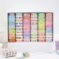 동아피엠에스 DIY 마스킹 데코테이프 60종 1.5cm x 2m, 혼합색상, 1세트