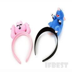 ifbest 집게 인형 머리띠 특이한머리띠, 토끼, 핑크, 1개