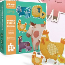 MIDEER 처음해보는 농장퍼즐놀이 (KMD3012), 단품, 단품