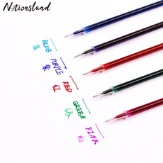 열 펜 볼펜 싸인 리필 열에지워지는 원단용 포크 0.5mm 물 지울 수있는 펜 스티치 마커 패브릭 자수에 그리드 그리기 수용성 펜 임시 마킹 리필 재봉 도구, 빨간색, 50개, 1개