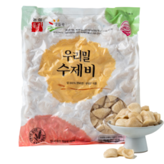 우리밀 수제비 1kg 10인분 농협생산 식사대용 부대찌개 만두국냉동, 1개