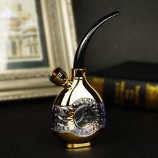 케이스 글래스 홀더 물 휴대용 곰방대 미니 세트 워터 유리 파이프, Z81 골드아이스밴드 LED램프 클럽용(초/조연/세