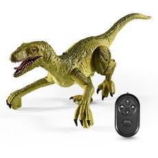 무선 조정 장난감 공룡 수중 악어 움직이는 선물 리모컨, 녹색 중형 (35cm)