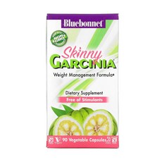 Bluebonnet Nutrition Skinny Garcinia Management Formula 블루보넷 뉴트리션 스키니 가르시니아 포뮬라 90베지캡슐 비타민 B6 칼슘 함유, 120g, 1개, 90정