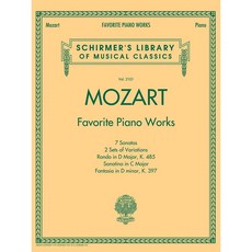 Mozart - Favorite Piano Works 모차르트 - 피아노 선곡집 Schirmer 셔머
