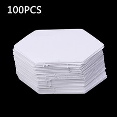 100개의 늘린 육각형 템플릿 종이 퀼팅 패치워크 재봉 공예 DIY, 40*80MM