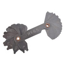 R게이지 반지름 게이지 1~6.5mm 곡률 측정기 R규격 검사툴, R1-6.5 반지름게이지, 1개
