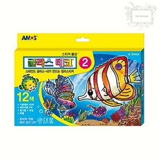 아모스 글라스데코 2번 12색 미술놀이 공예용 1개입