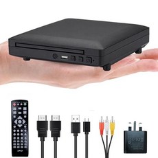 DVD 플레이어 고화질 1080P 홈 DVD 플레이어 TV용 모든 지역 CD 디스크 AV 출력 내장 마이크 포트, [08] EU Plug-M218 mini HD