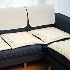 천연 마 삼베 방석 솜일체형 소파방석 55 * 55 cm 시원한 여름 방석 다용도 넉넉한사이즈