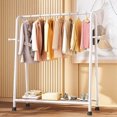 알뜰살림 옷걸이 스탠드 시스템 행거, 화이트A형