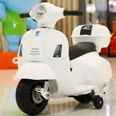 전동 오토바이 어린이 전동차 유아 베스파 전동바이크 미니 선물 아기 키즈 아동, 03.화이트 라이트+음악