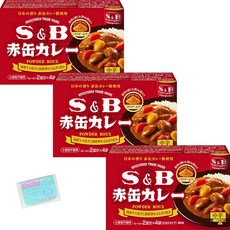 Monolog Style 에스비 식품 레드 캔 카레 파우더 루우 중신 152 g × 3 상자 세트, 1개