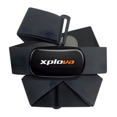 Xplova HS5 心率感測器 藍牙ANT+雙模傳輸 運動心率監測, 黑, 1個
