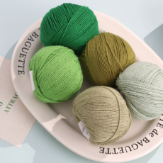 싸면플러스 면사 순면 뜨개실 소품 니트실 봄 여름 코바늘실, 1개, 034 밝은그린