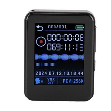 Sanpyl 음성 녹음기 MP3 플레이어 녹음 장치 활성화 된 소음 감소 HD 시간 전원 끄기 자동 저장 (16GB) 191217 8569469876, Sanpyl 음성 녹음기, MP3 플레이어, 녹음 장치