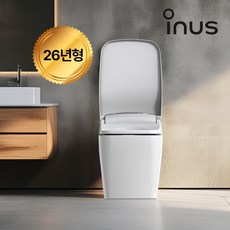 신제품 이누스 도기일체형비데 99.9% 살균 완전직수 림리스 토네이도 강력세정 자동물내림 호텔식 사각플랫 완벽방수 IW-800 white, 단순배송상품