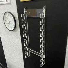 드럼스틱 거치대 벽걸이 북채 수납 연습용 투명 보관대, 1개