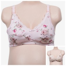 피엔알 여성 플라워패턴 노와이어 수유브라 B컵 노와이어수유브라 임산부수유브라 임산부브라
