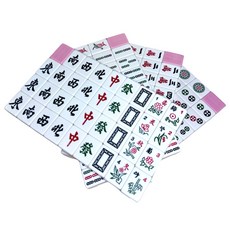 電動麻將桌專用麻將 粉紅色, 1套