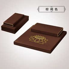 무릎기도 방석 명상 매트 108배 기도 80x80 탈부착, 70x70cm, 브라운