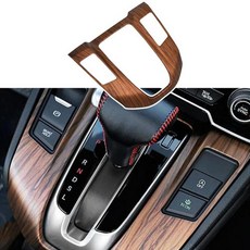 JSCARLIFE Center ConSOLES 솔 기어 시프트 패널 커버 ABS 피치 우드 스타일 커버 내부 장식 트림 액세서리 H-onda Gas CRV 2017-2022용, Mechanical Gear Knob