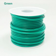 실리콘 전선 연결 케이블 주석 자동차 도금 16 22 구리 배선 24 전원 18 28 30AWG 26 20 DIY, 28 AWG 50m 1roll, Green