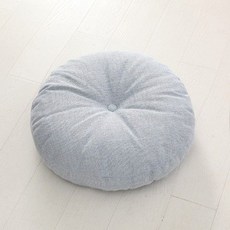 해피유통 원형 두꺼운 린넨 방석 사계절 편안한 쿠션 내구성 높음 통기성 좋음, 직경 45cm, 두께 15cm, 6