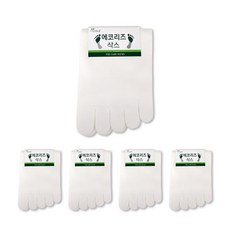 에코리즈 롱 언더삭스 토우캡 발가락 양말 5족