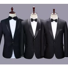턱시도 블랙 수트 나비 넥타이 포함 합창복 자켓 합창단 양복 예복 남성 연주복 신랑
