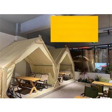 야외바베큐장 가제보 방갈로 파고라 팔각정 야외 옥상 바닥 원두막 오두막 조립식 하우스, 6인용 텐트 테이블 의자 세트