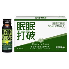 MinMinDaha 含咖啡因 精胺酸 茶多酚的清爽飲料 濃鬱抹茶口味, 10個, 50ml