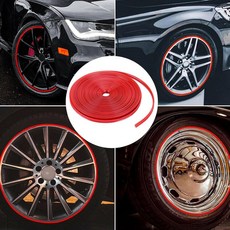 카스펙 자동차 휠튜닝 휠커버 휠 긁힘방지 휠보호, 1개, 레드